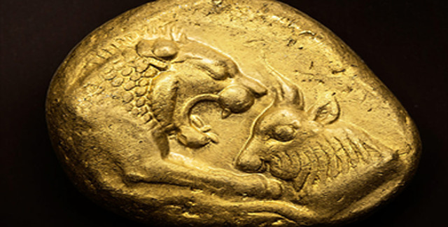 2 bin 500 yıl öncesinden gelen altın para...