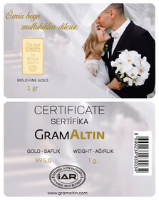 KİŞİYE ÖZEL GRAMALTIN - DÜĞÜN VE NİŞAN 1 GRAM 24 AYAR ÖZEL GRAMALTIN