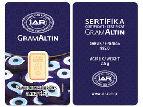 KİŞİYE ÖZEL GRAMALTIN - NAZAR BONCUKLU 2,5 GRAM 24 AYAR KİŞİYE ÖZEL GRAMALTIN (KOYU RENK)